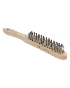 SIP 04171 Wire Brush with 4 rows of Stainless Steel bristles.