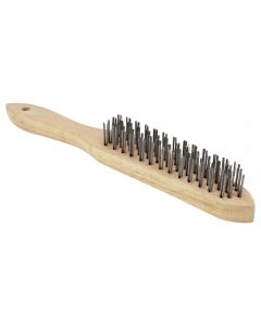SIP 04174 Wire Brush with 4 rows of mild steel bristles. 