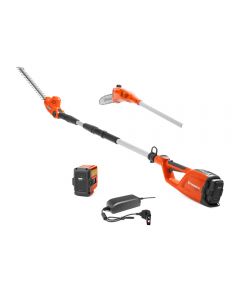 Husqvarna 120iTK4-PH-KIT 36v Lithium Ion Pole Pruner and Hedge Trimmer with telescopic combi shaft.