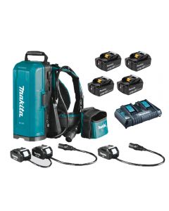 Makita 191C91-1 Power Pack with 4 x 5ah batteries and twin charger