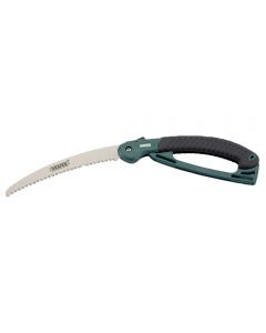 Genuine Draper folding pruning saw with a soft grip handle for user comfort