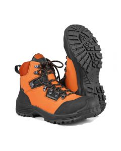 Husqvarna Technical Protective Boots with 100% waterproof leather and nylon mesh.