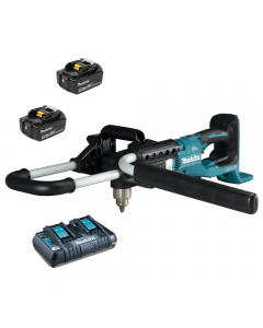 Makita Cordless Earth Auger comes with 2 x 18v LXT batteries and twin port charger