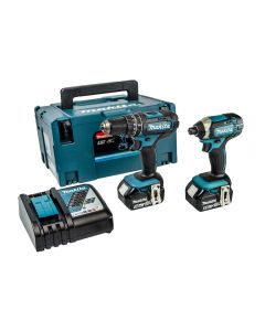 Makita DLX2131TJ 18v 2 Piece Combo Kit with DHP482 Combi Drill and DTD152 Impact Driver.
