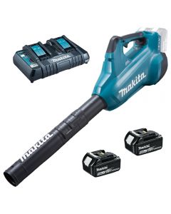 Makita DUB362 Leaf Blower including 2 batteries and charger