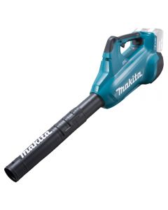 Makita cordless leaf blower powered by 2 x 18 volt batteries