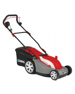 The Cobra GTRM34 electric push mower with rear roller