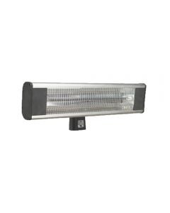 Sealey IWMH1809LR high efficiency carbon fibre infrared wall heater has a 1800w heat output and can be controlled with a remote control or push on/off button