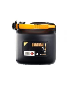 Universal Powered by McCulloch quality 5 litre fuel can with directional nozzle
