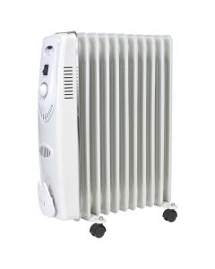 Sealey RD2500 oil filled radiator offers a heat output of 2500w