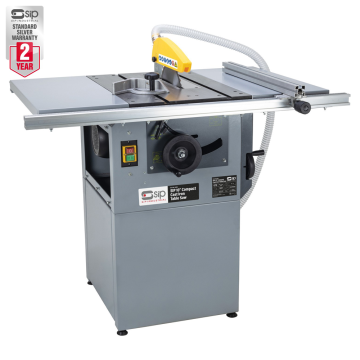SIP 01480 Cast Iron 10" Table Saw with Compact floor size.