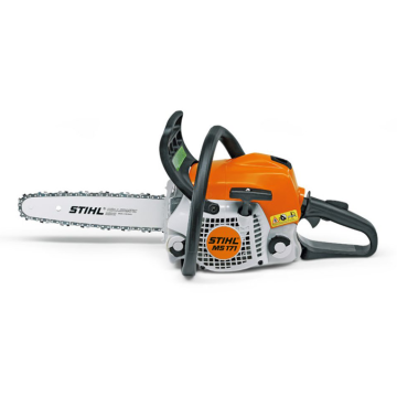 Stihl MS171 12" Petrol chainsaw with excellent power to weight ratio for controlled and precise wood cutting. 