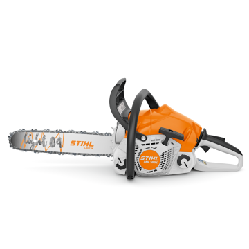 Stihl MS182C-BE petrol chainsaw with ErgoStart and Quick Chain Tensioning available in either 14" or 16" bar lengths. 