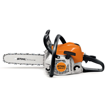 Stihl petrol chainsaw the MS 211 chainsaw is ideal for property maintenance and domestic wood cutting. 