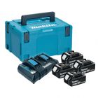 Makita 197627-6 4 x 5Ah Batteries with Charger