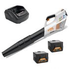 Stihl BGA 56 36v Compact Cordless Blower with 2 batteries and charger