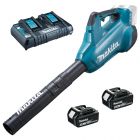 Makita DUB362 Leaf Blower including 2 batteries and charger